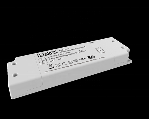 Bộ điều khiển LED siêu mỏng 1000 / 2000mA LETARON 12 / 24VDC 24W 120VAC
