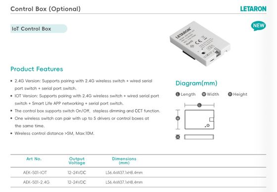 Smart 100-277V nguồn cung cấp điện 24v điện áp liên tục dẫn lái trong đồ nội thất tủ